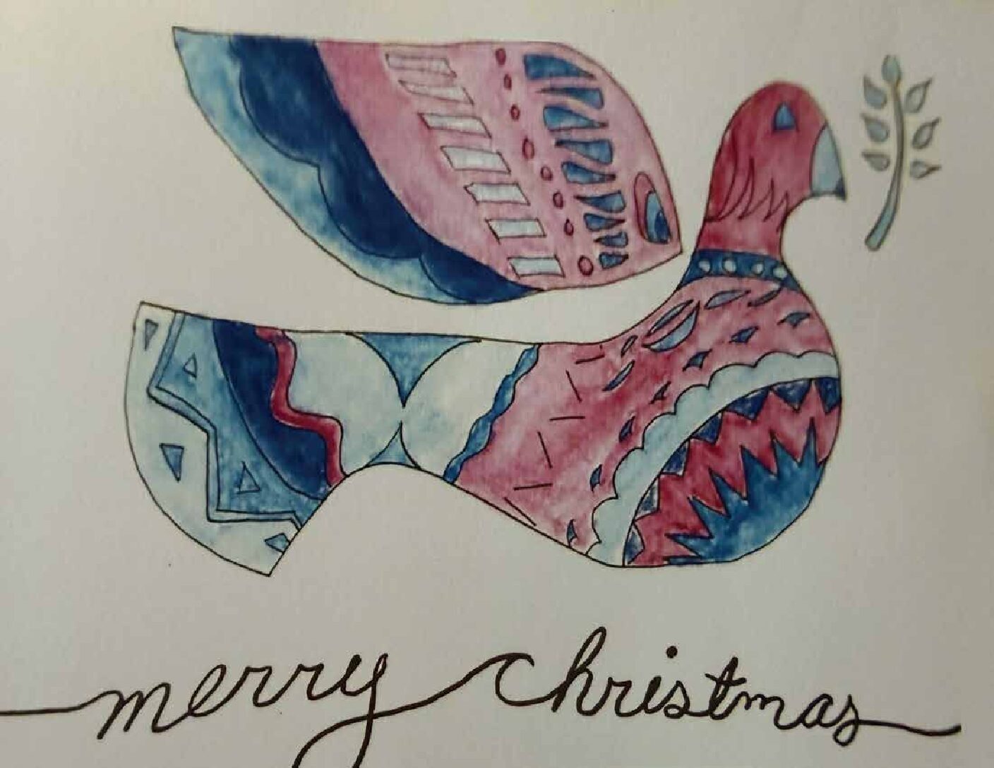 Dove Christmas Card
