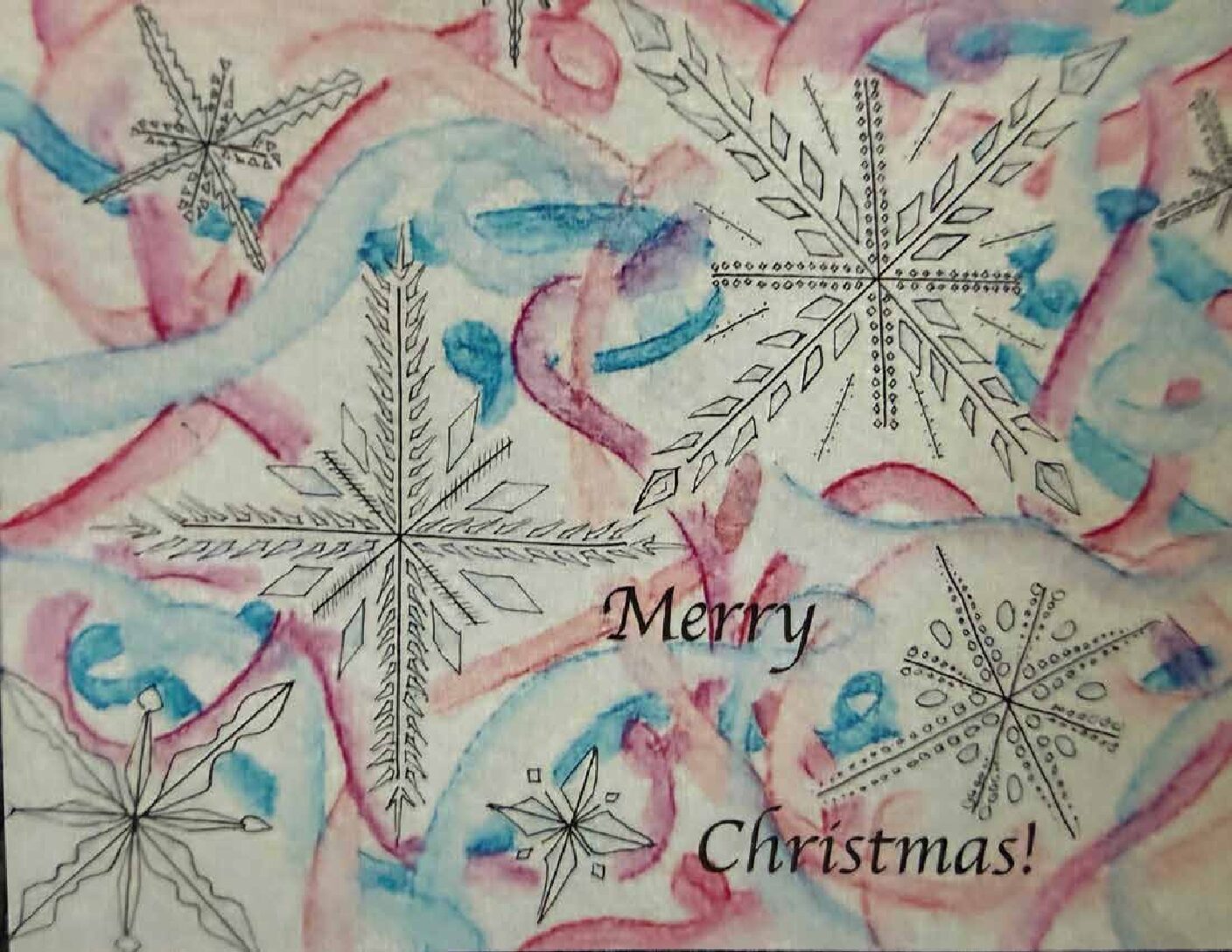 Snowflake Christmas Card
