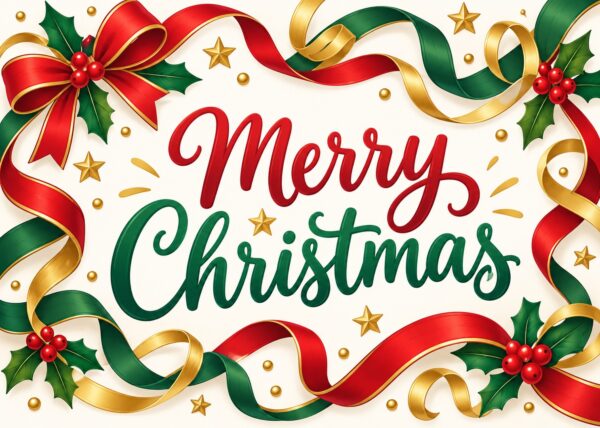 Squiggle Christmas Card front - Morse’s Art Gallery
